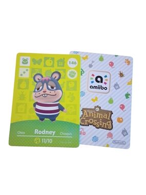 Rodney Amiibo Card Nintendo Animal Crossing Women Girl Teen Boy Men
